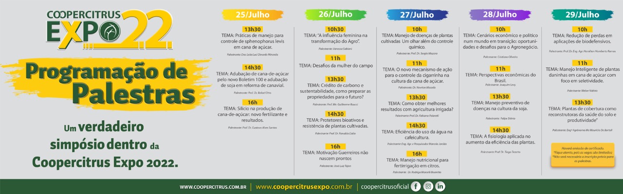 Coopercitrus Expo 2022: Ex-ministro da Fazenda faz palestra sobre economia brasileira